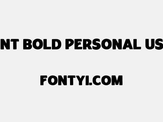 Rougant Bold PERSONAL USE ONLY