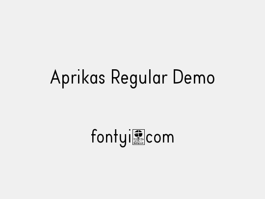 Aprikas Regular Demo