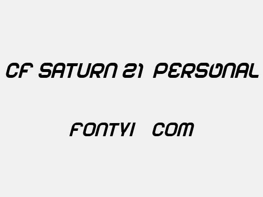 CF Saturn 21 PERSONAL