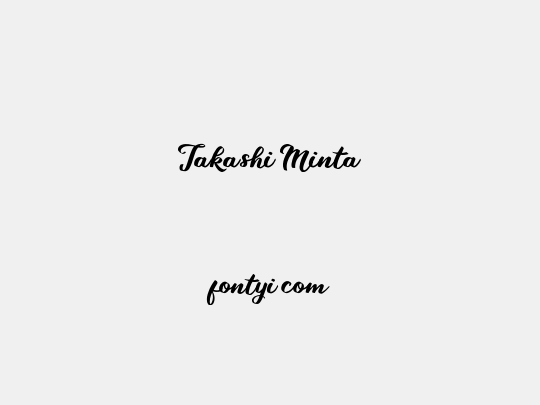 Takashi Minta