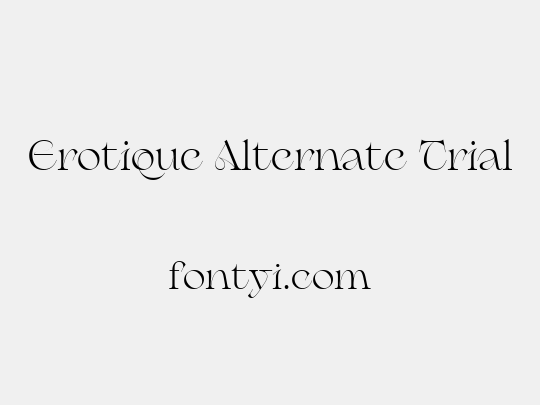 Erotique Alternate Trial