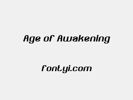 Age of Awakening
