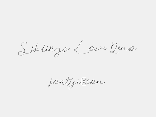 Siblings Love Demo