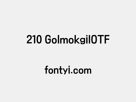 210 GolmokgilOTF