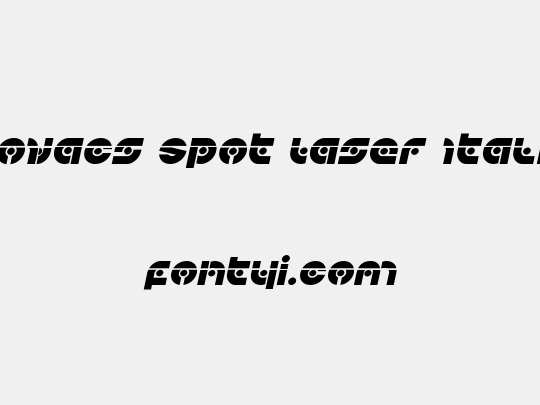 Kovacs Spot Laser Italic