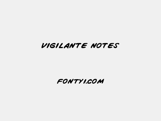 Vigilante Notes