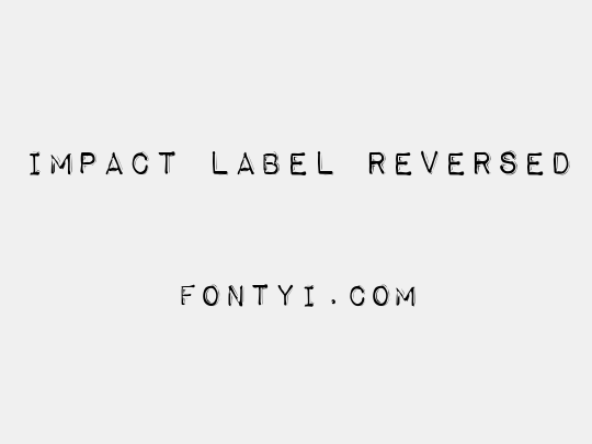 Impact Label Reversed