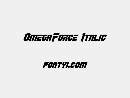 OmegaForce Italic