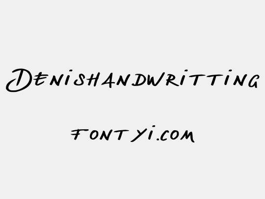Denishandwritting