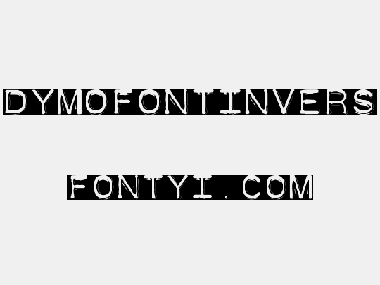 DymoFontInvers