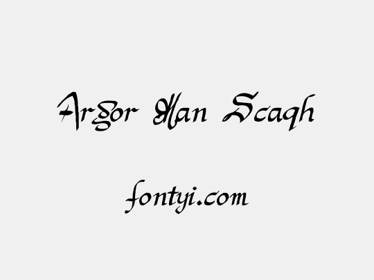 Argor Man Scaqh