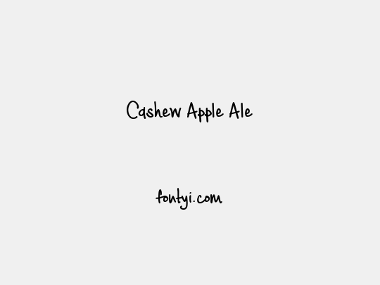 Cashew Apple Ale