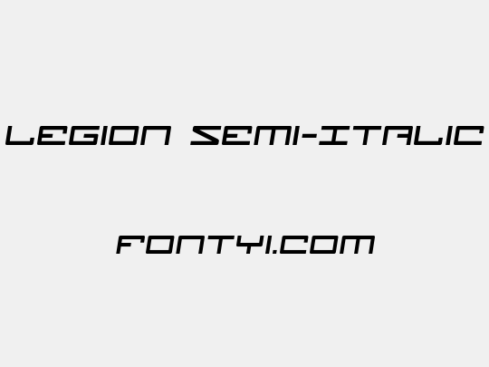 Legion Semi-Italic