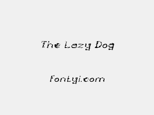 The Lazy Dog