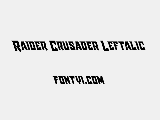 Raider Crusader Leftalic