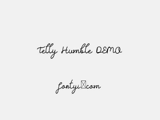 Telly Humble DEMO