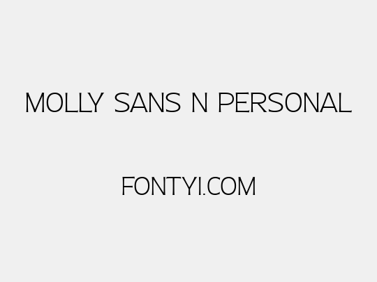 Molly Sans N PERSONAL