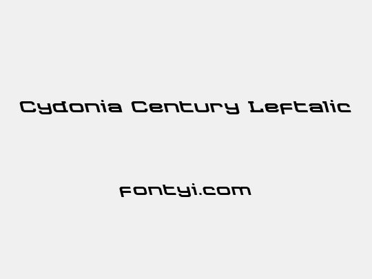 Cydonia Century Leftalic