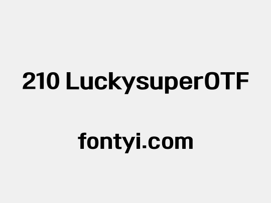 210 LuckysuperOTF
