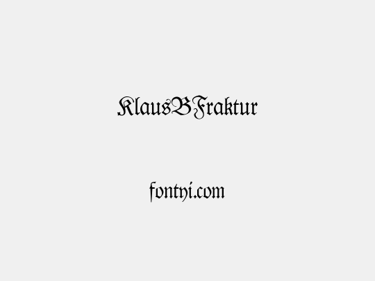 KlausBFraktur