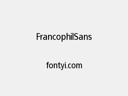 FrancophilSans