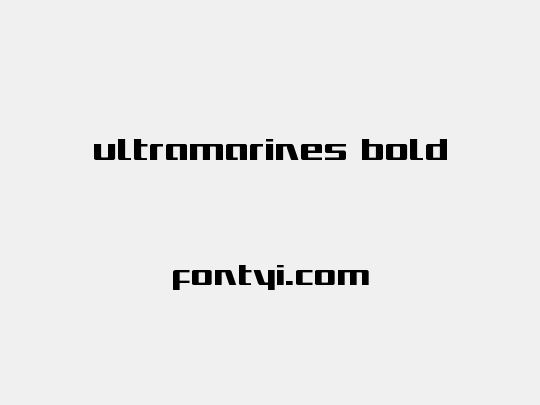 Ultramarines Bold