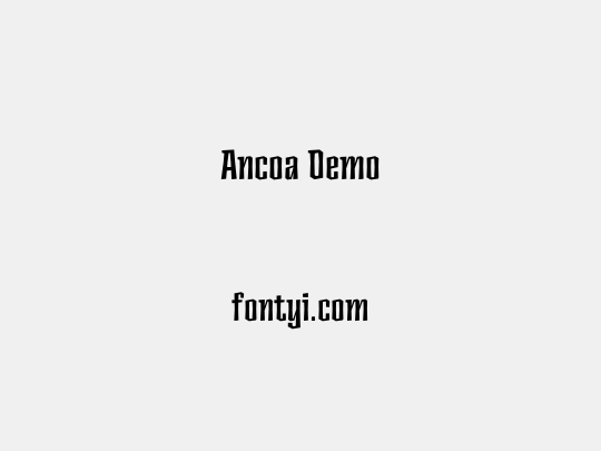 Ancoa Demo