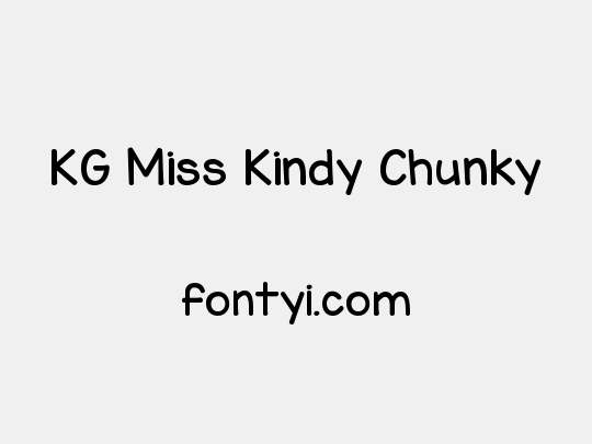 KG Miss Kindy Chunky