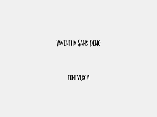 Vayentha Sans Demo