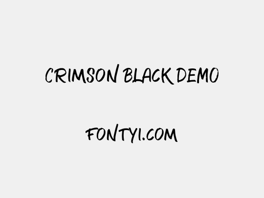 Crimson Black DEMO