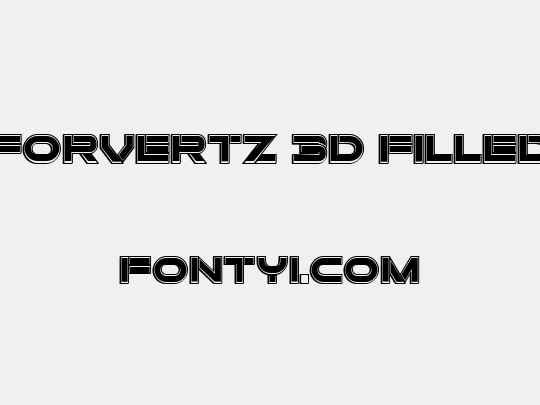 Forvertz 3D Filled
