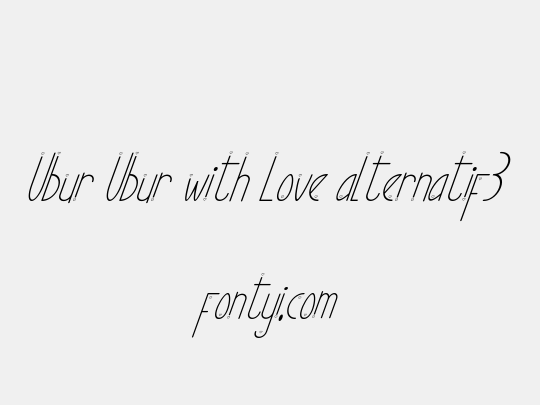Ubur Ubur with Love alternatif3