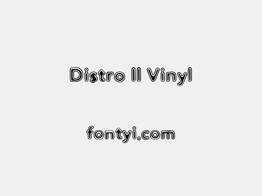 Distro II Vinyl