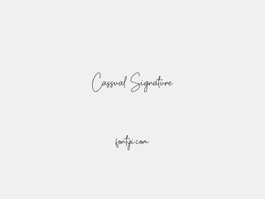 Cassual Signature
