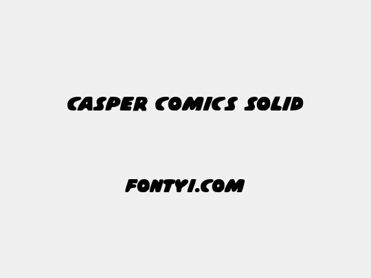 Casper Comics Solid