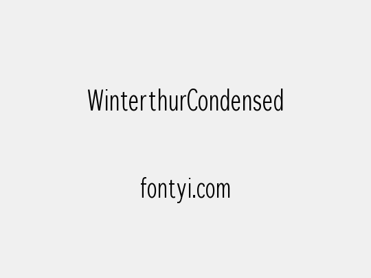 WinterthurCondensed
