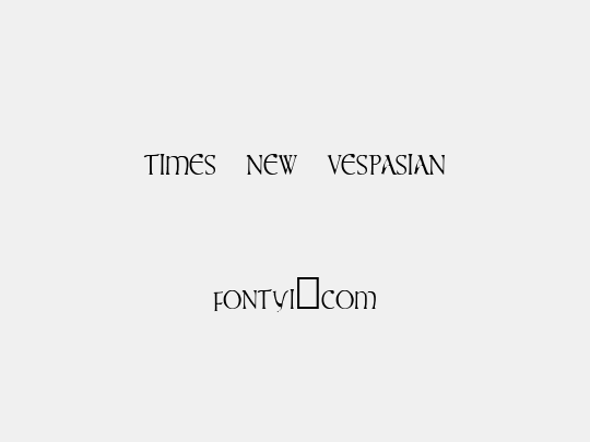 times new vespasian