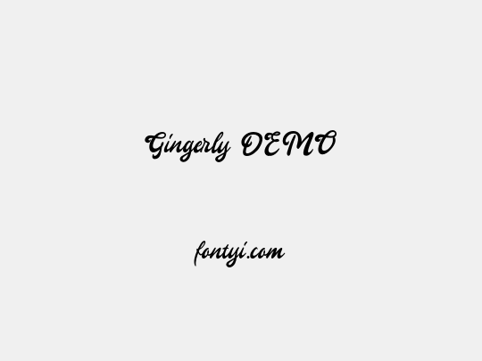 Gingerly DEMO