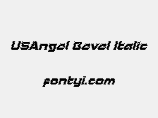 USAngel Bevel Italic