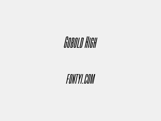 Gobold High
