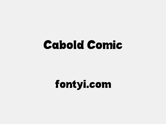 Cabold Comic
