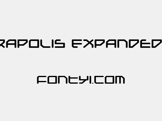 Federapolis Expanded Bold