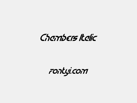 Chambers Italic
