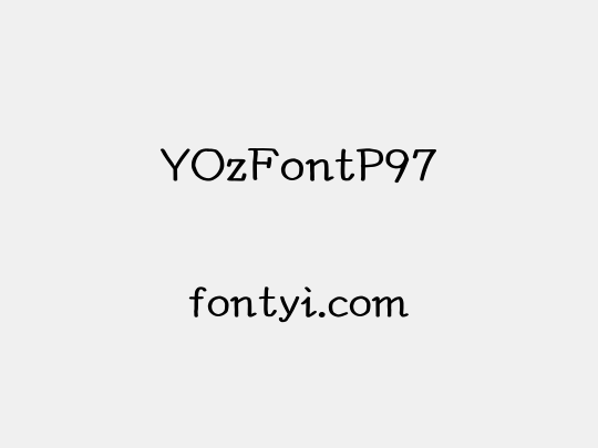 YOzFontP97