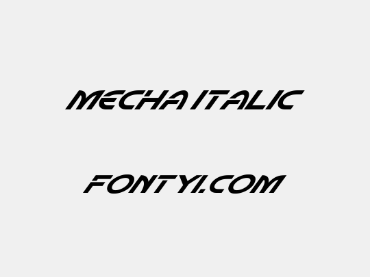 Mecha Italic