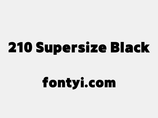 210 Supersize Black
