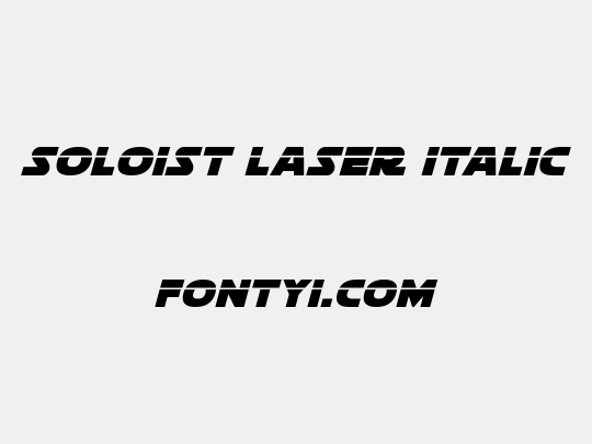 Soloist Laser Italic