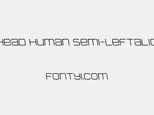Head Human Semi-Leftalic