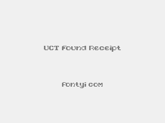 UCT Found Receipt