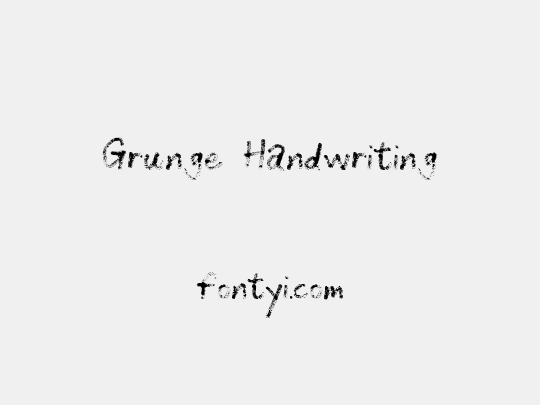 Grunge Handwriting